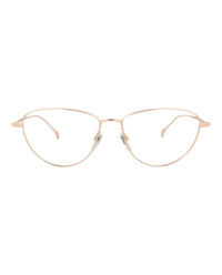 Gucci Gucci Womens Cat Eye Gold Gold Transparent Fashion Designer Eyewear