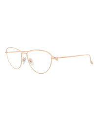 Gucci Gucci Womens Cat Eye Gold Gold Transparent Fashion Designer Eyewear
