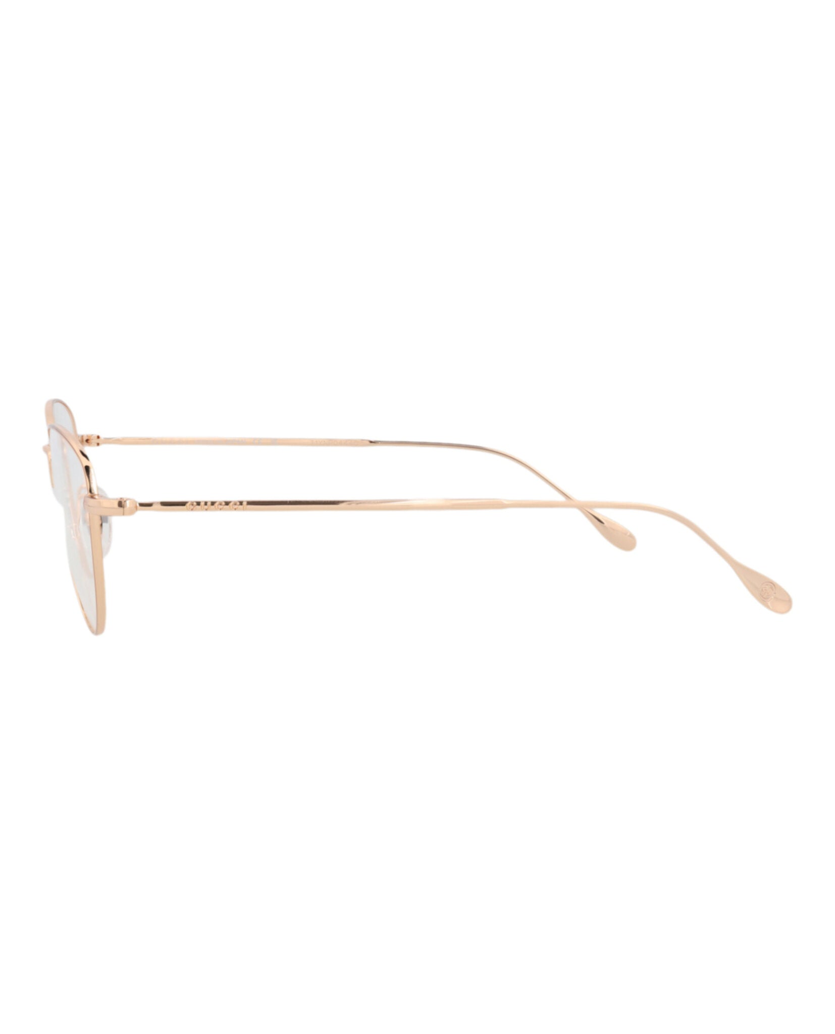 Gucci Gucci Womens Cat Eye Gold Gold Transparent Fashion Designer Eyewear