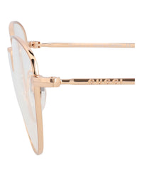 Gucci Gucci Womens Cat Eye Gold Gold Transparent Fashion Designer Eyewear