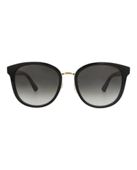 Gucci Gucci Womens Round/Oval Black Black Grey Fashion Designer Eyewear