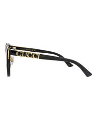 Gucci Gucci Womens Round/Oval Black Black Grey Fashion Designer Eyewear
