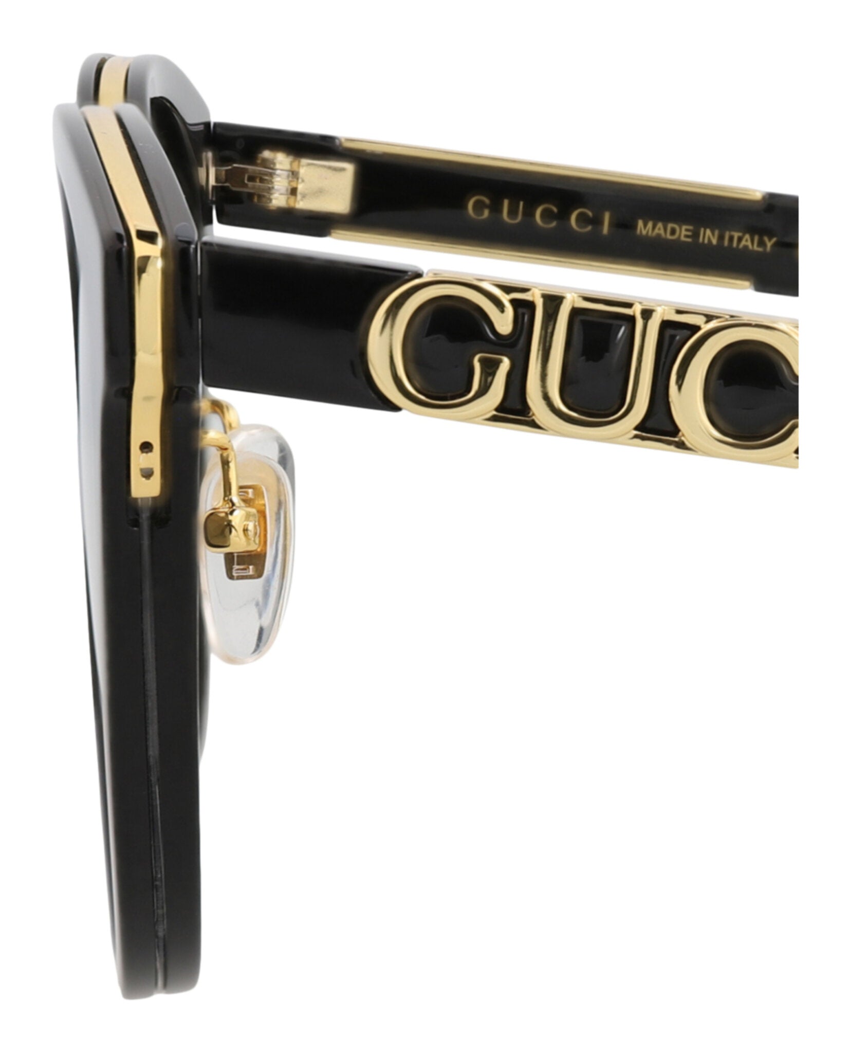 Gucci Gucci Womens Round/Oval Black Black Grey Fashion Designer Eyewear