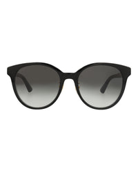 Gucci Gucci Womens Round/Oval Black Black Grey Fashion Designer Eyewear