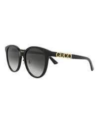 Gucci Gucci Womens Round/Oval Black Black Grey Fashion Designer Eyewear
