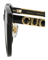 Gucci Gucci Womens Round/Oval Black Black Grey Fashion Designer Eyewear