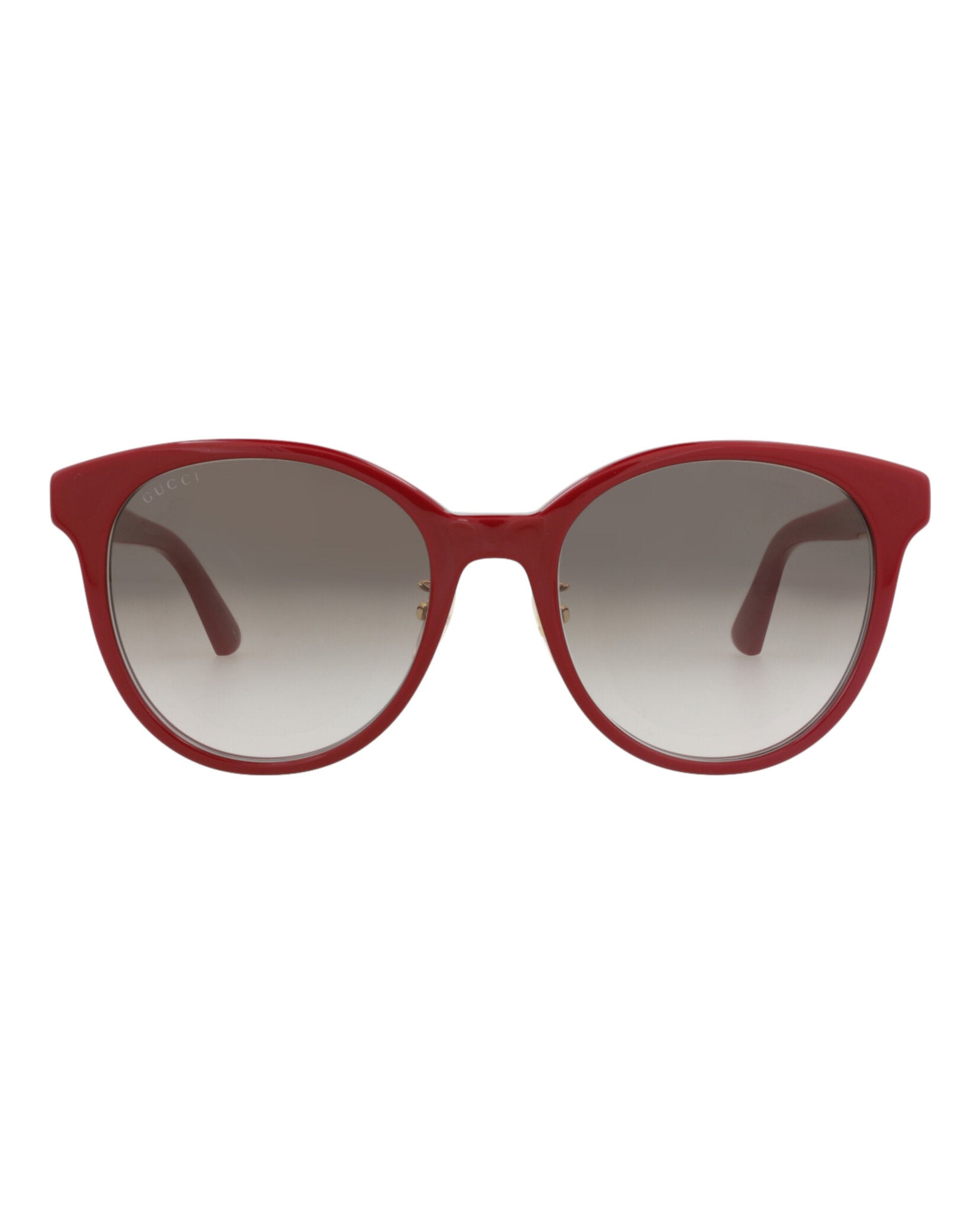 Gucci Gucci Womens Round/Oval Red Red Brown Fashion Designer Eyewear
