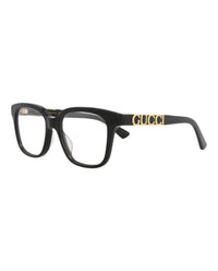 Gucci Gucci Womens Square/Rectangle Black Black Transparent Fashion Designer Eyewear