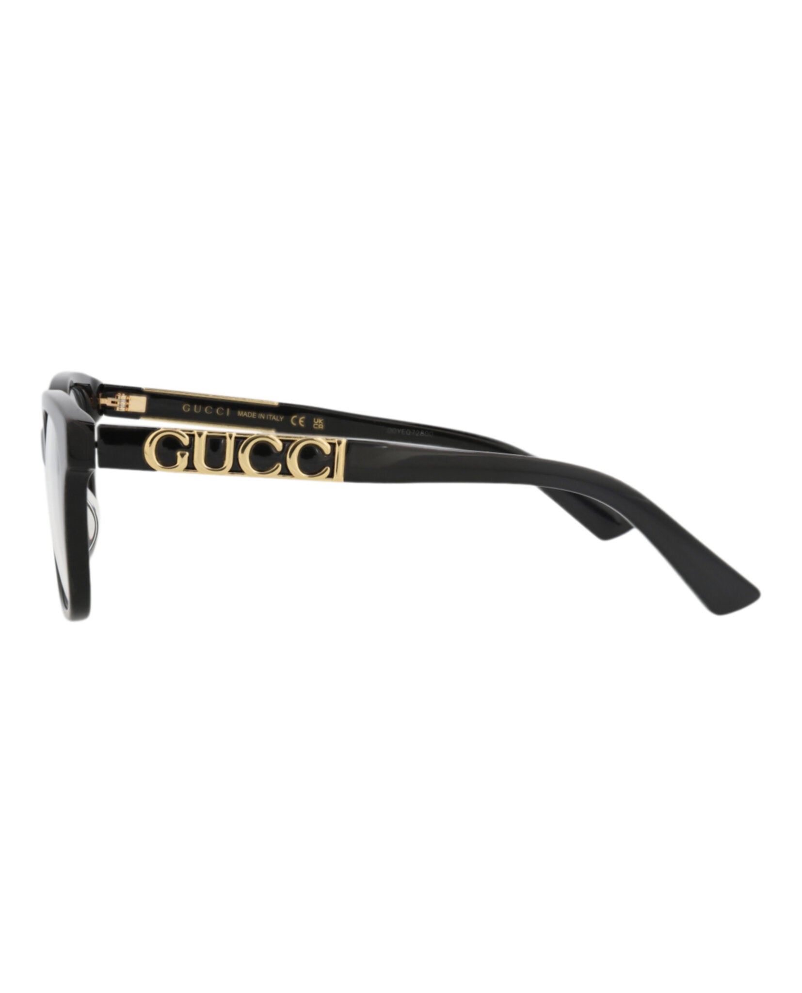 Gucci Gucci Womens Square/Rectangle Black Black Transparent Fashion Designer Eyewear