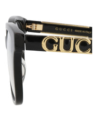 Gucci Gucci Womens Square/Rectangle Black Black Transparent Fashion Designer Eyewear