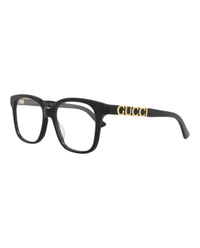 Gucci Gucci Womens Square/Rectangle Black Black Transparent Fashion Designer Eyewear