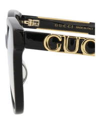 Gucci Gucci Womens Square/Rectangle Black Black Transparent Fashion Designer Eyewear