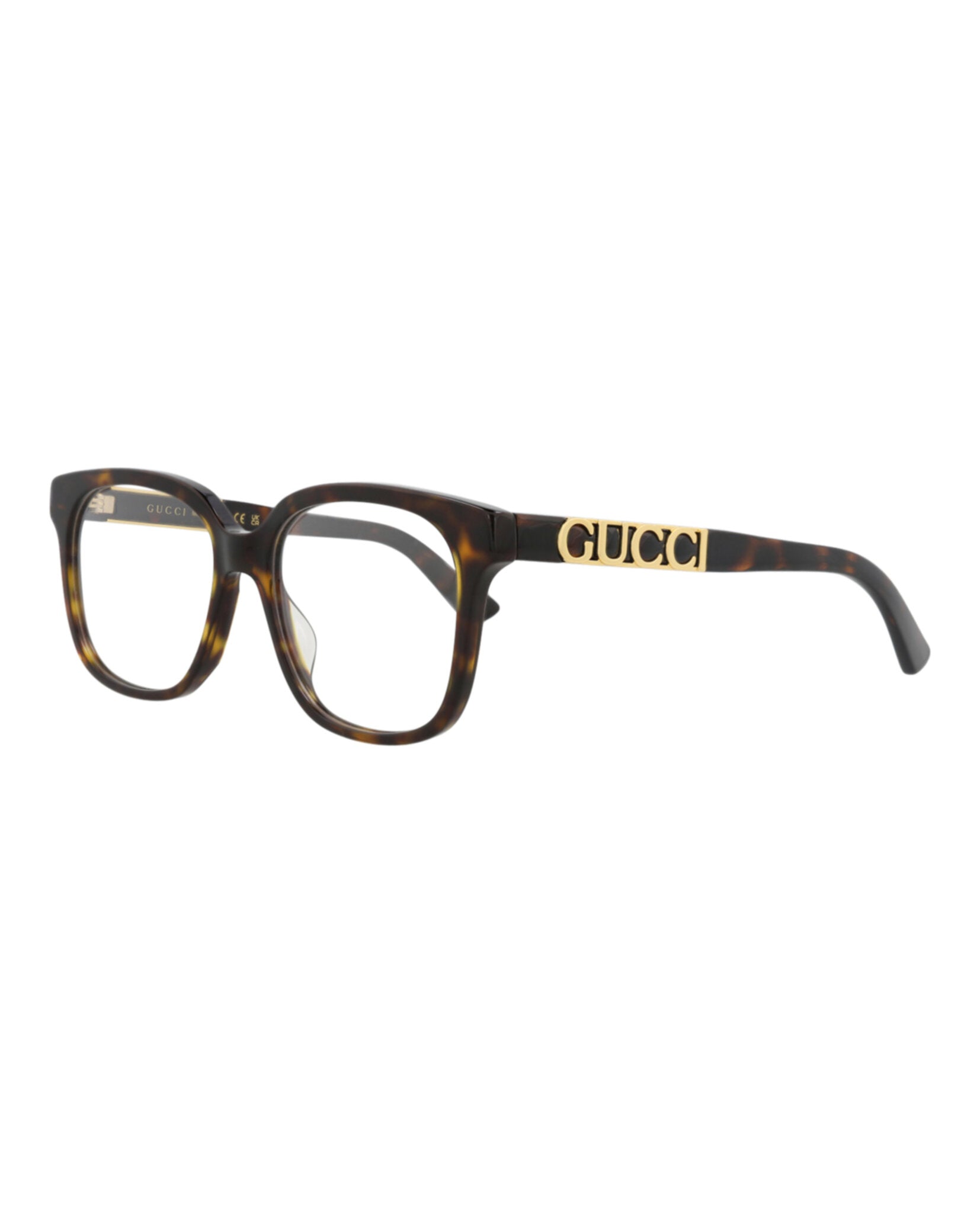 Gucci Gucci Womens Square/Rectangle Havana Havana Transparent Fashion Designer Eyewear