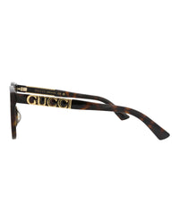 Gucci Gucci Womens Square/Rectangle Havana Havana Transparent Fashion Designer Eyewear