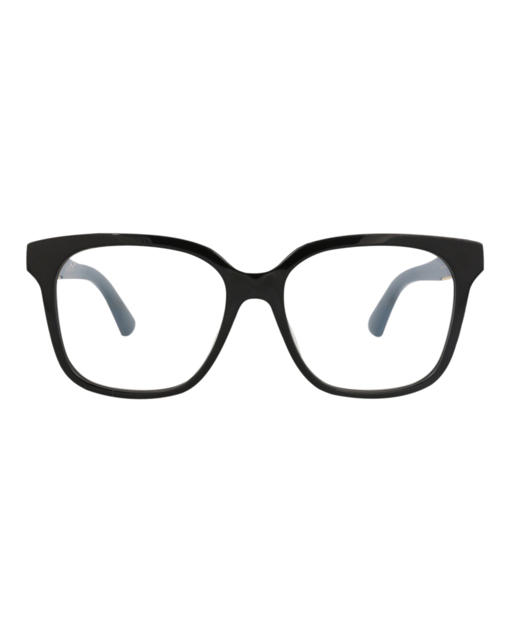 Gucci Gucci Womens Square/Rectangle Black Black Transparent Fashion Designer Eyewear