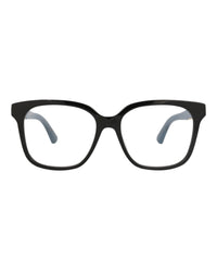 Gucci Gucci Womens Square/Rectangle Black Black Transparent Fashion Designer Eyewear