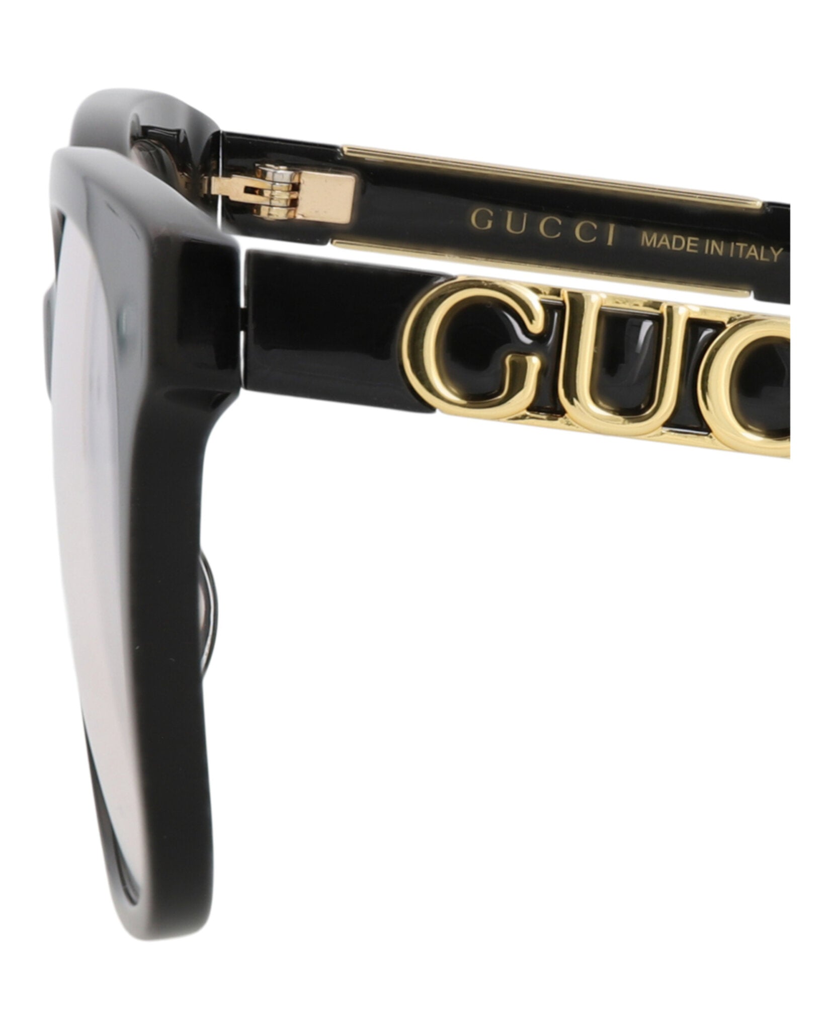 Gucci Gucci Womens Square/Rectangle Black Black Transparent Fashion Designer Eyewear
