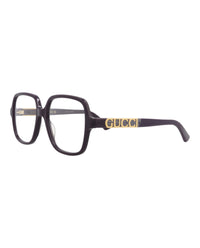 Gucci Womens Square/Rectangle Violet Violet Transparent Fashion Designer Eyewear
