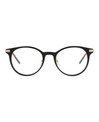 Gucci Gucci Womens Round/Oval Black Gold Transparent Fashion Designer Eyewear
