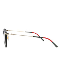 Gucci Gucci Womens Round/Oval Black Gold Transparent Fashion Designer Eyewear