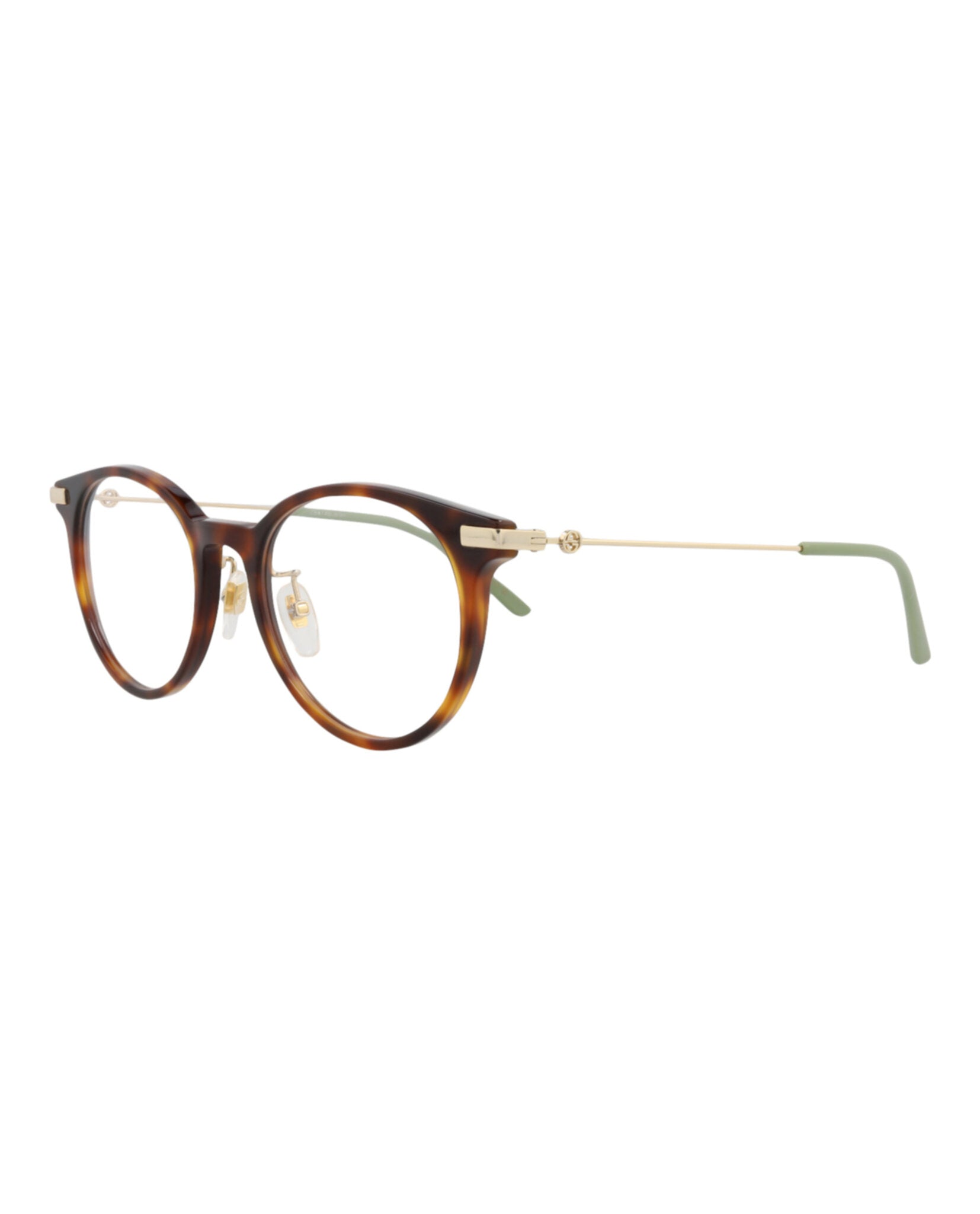 Gucci Gucci Womens Round/Oval Havana Gold Transparent Fashion Designer Eyewear