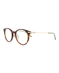 Gucci Gucci Womens Round/Oval Havana Gold Transparent Fashion Designer Eyewear