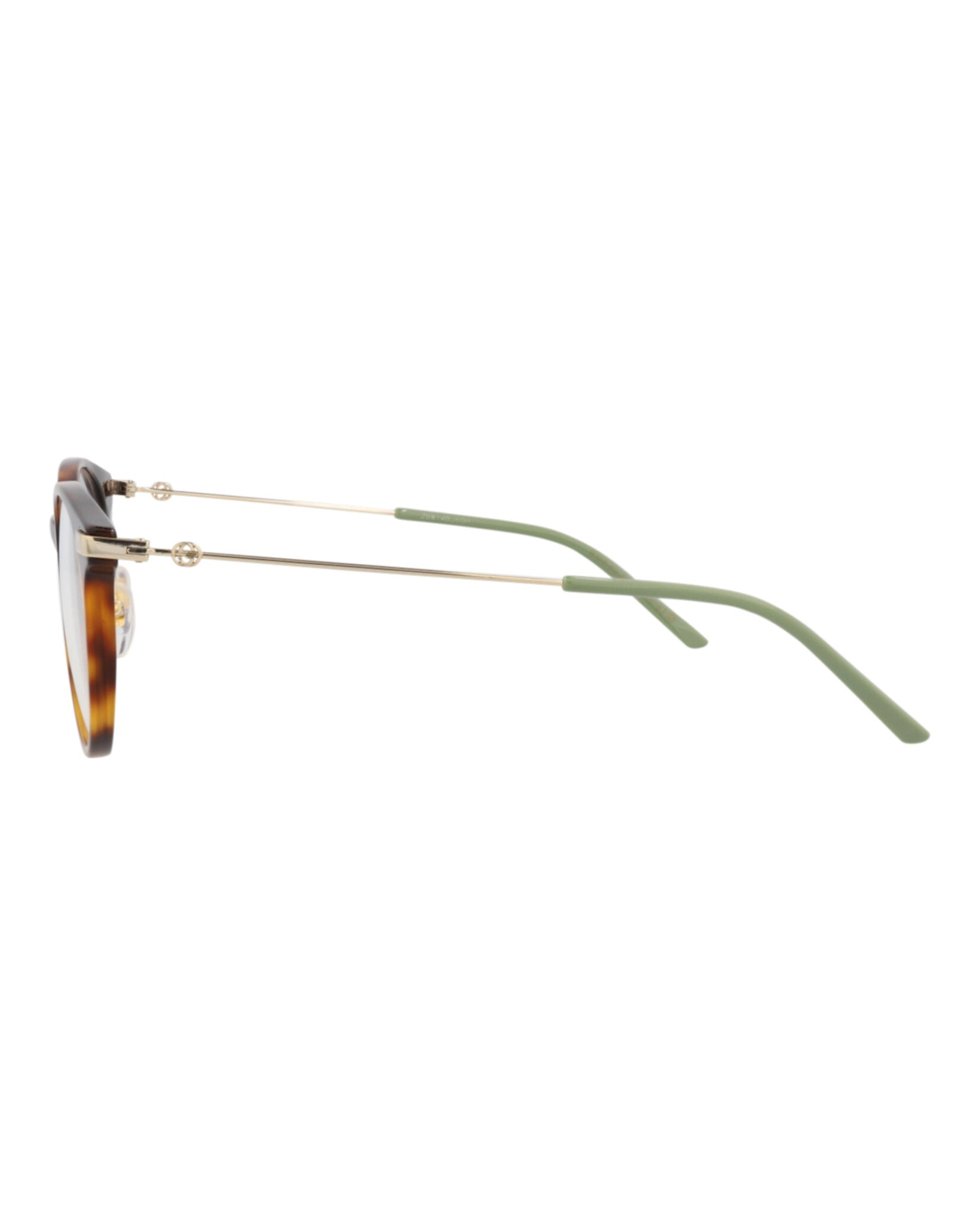 Gucci Gucci Womens Round/Oval Havana Gold Transparent Fashion Designer Eyewear