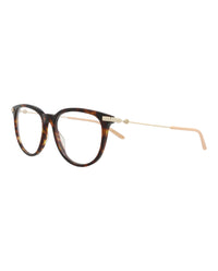 Gucci Gucci Womens Round/Oval Havana Gold Transparent Fashion Designer Eyewear