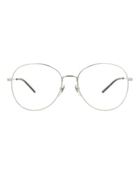 Gucci Womens Round/Oval Silver Silver Transparent Fashion Designer Eyewear