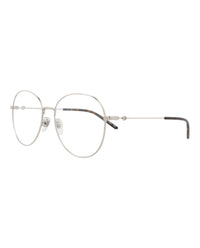 Gucci Womens Round/Oval Silver Silver Transparent Fashion Designer Eyewear
