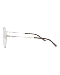 Gucci Womens Round/Oval Silver Silver Transparent Fashion Designer Eyewear