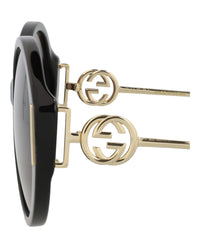 Gucci Womens Round/Oval Black Gold Brown Fashion Designer Eyewear