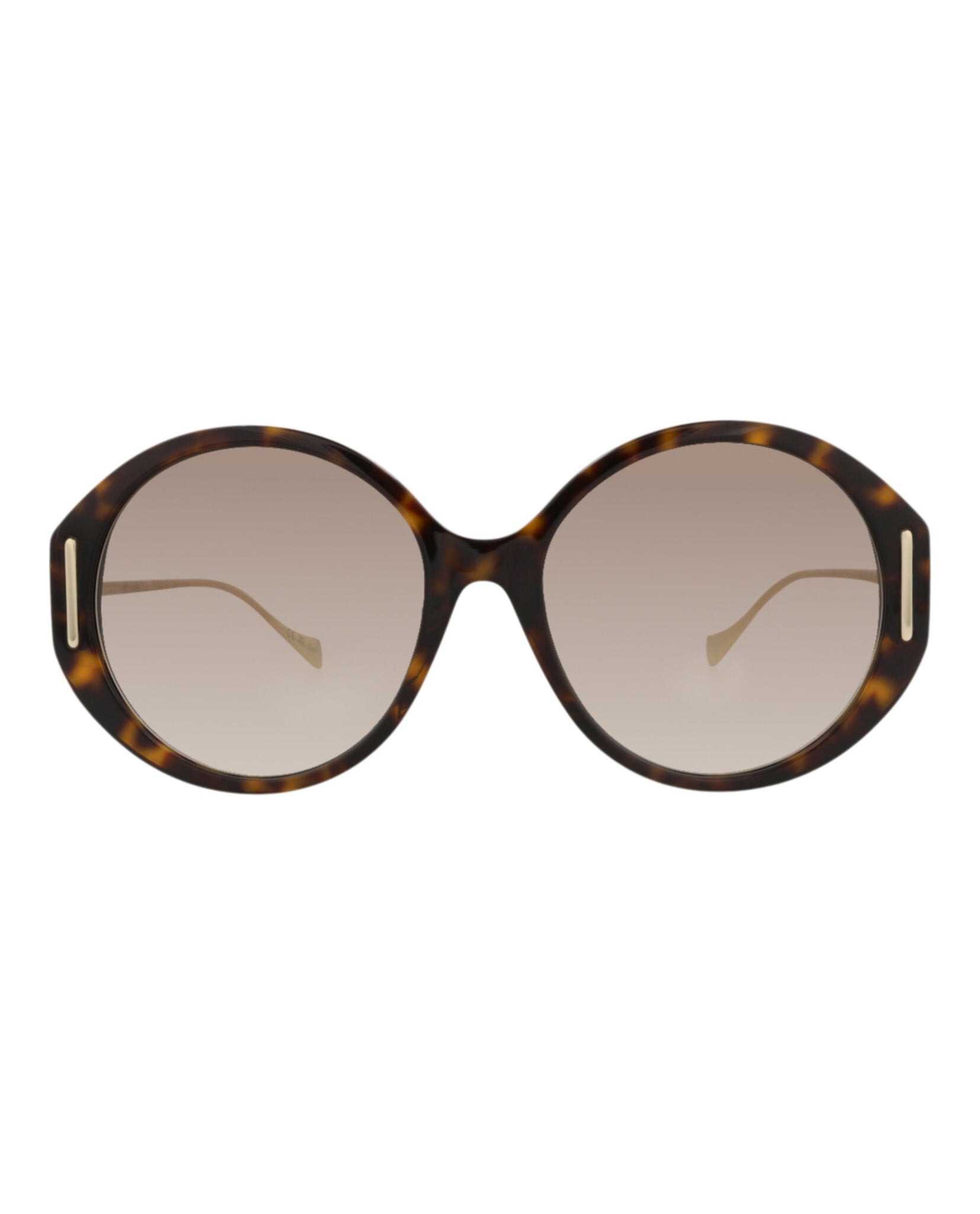 Gucci Womens Round/Oval Havana Gold Brown Fashion Designer Eyewear