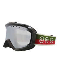 Gucci Unisex Shield/Wrap Black Green Silver Fashion Designer Eyewear