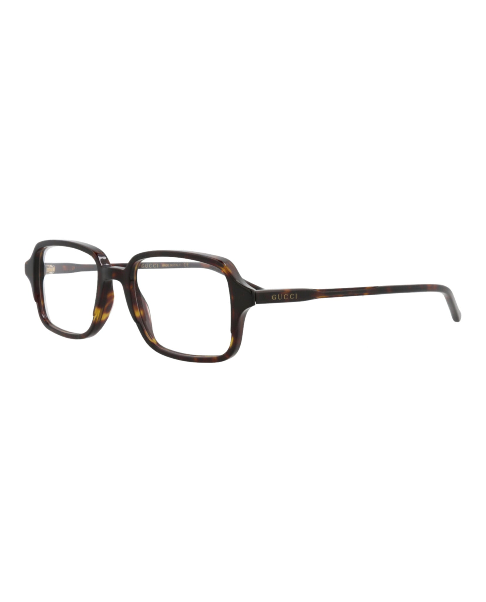 Gucci Gucci Mens Square/Rectangle Havana Havana Transparent Fashion Designer Eyewear
