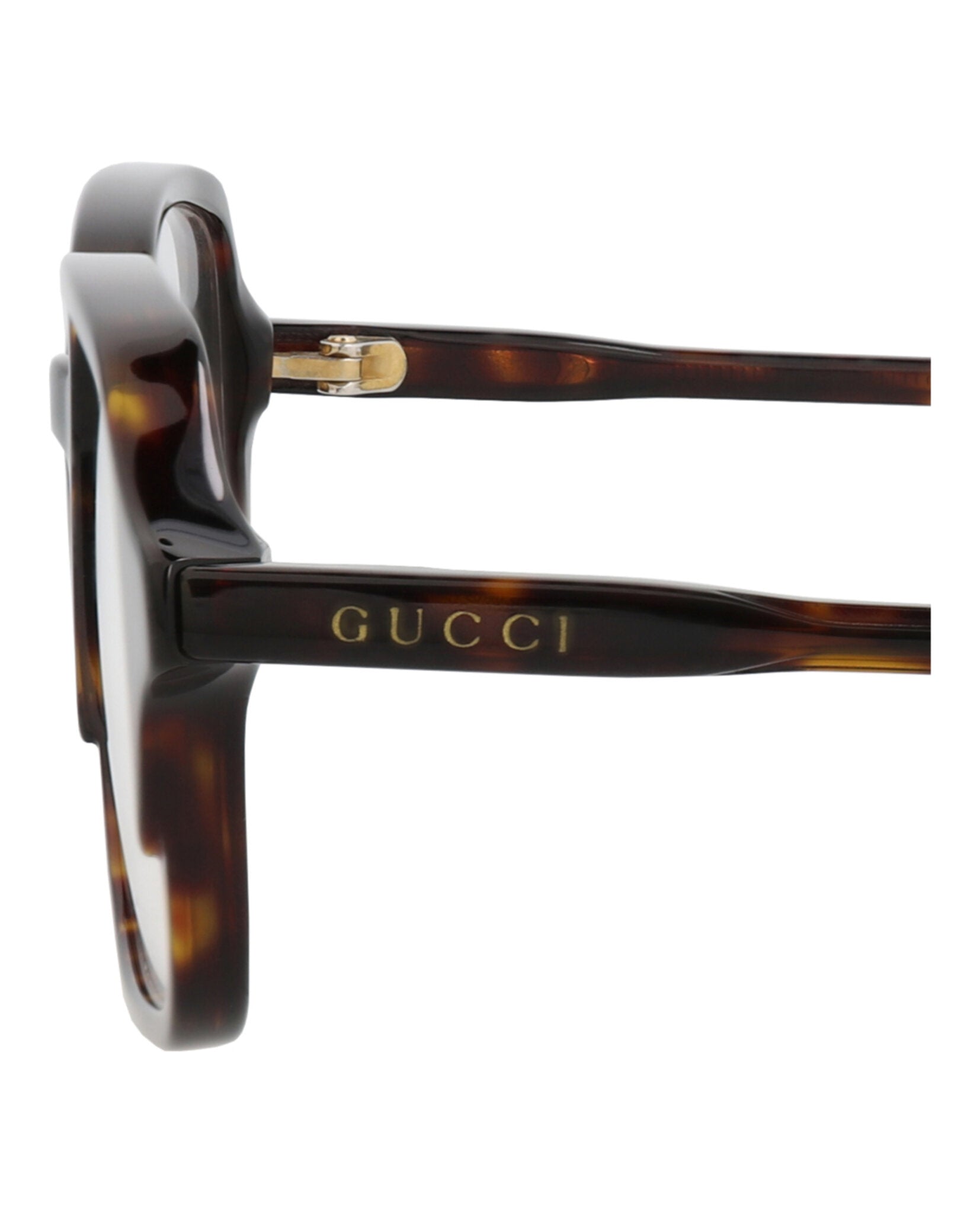Gucci Gucci Mens Square/Rectangle Havana Havana Transparent Fashion Designer Eyewear