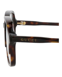 Gucci Gucci Mens Square/Rectangle Havana Havana Transparent Fashion Designer Eyewear