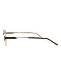 Gucci Gucci Mens Square/Rectangle Brown Brown Transparent Fashion Designer Eyewear