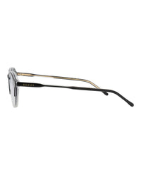 Gucci Mens Round/Oval Black Black Transparent Fashion Designer Eyewear