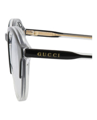 Gucci Mens Round/Oval Black Black Transparent Fashion Designer Eyewear