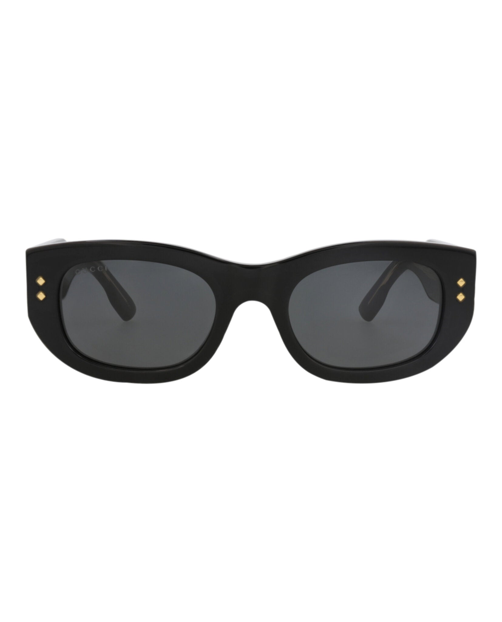 Gucci Gucci Womens Square/Rectangle Black Black Grey Fashion Designer Eyewear