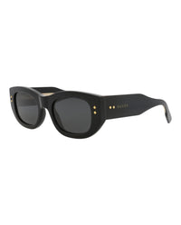 Gucci Gucci Womens Square/Rectangle Black Black Grey Fashion Designer Eyewear