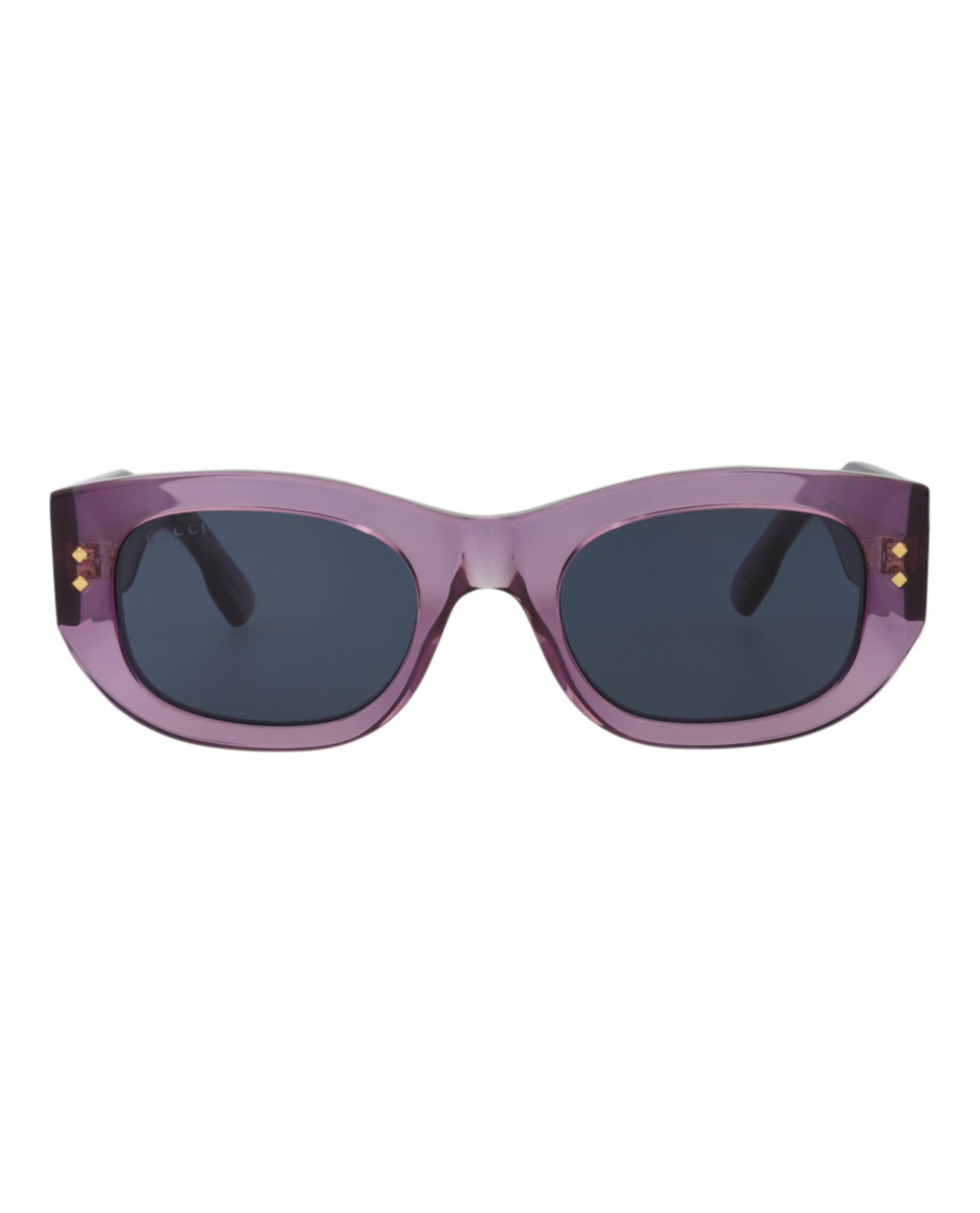 Gucci Womens Square/Rectangle Violet Violet Blue Fashion Designer Eyewear