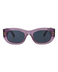 Gucci Womens Square/Rectangle Violet Violet Blue Fashion Designer Eyewear