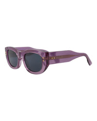 Gucci Womens Square/Rectangle Violet Violet Blue Fashion Designer Eyewear