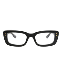 Gucci Womens Square/Rectangle Black Black Transparent Fashion Designer Eyewear