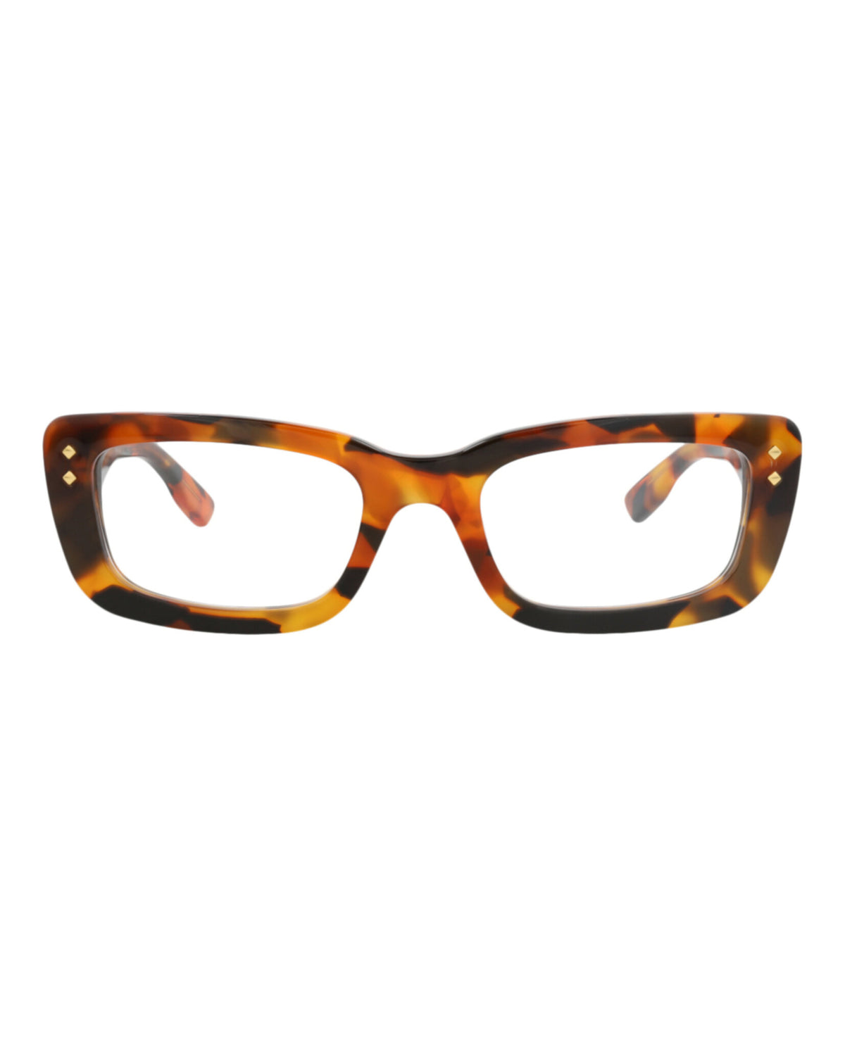 Gucci Womens Square/Rectangle Havana Havana Transparent Fashion Designer Eyewear