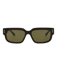 Gucci Mens Square/Rectangle Havana Havana Green Fashion Designer Eyewear