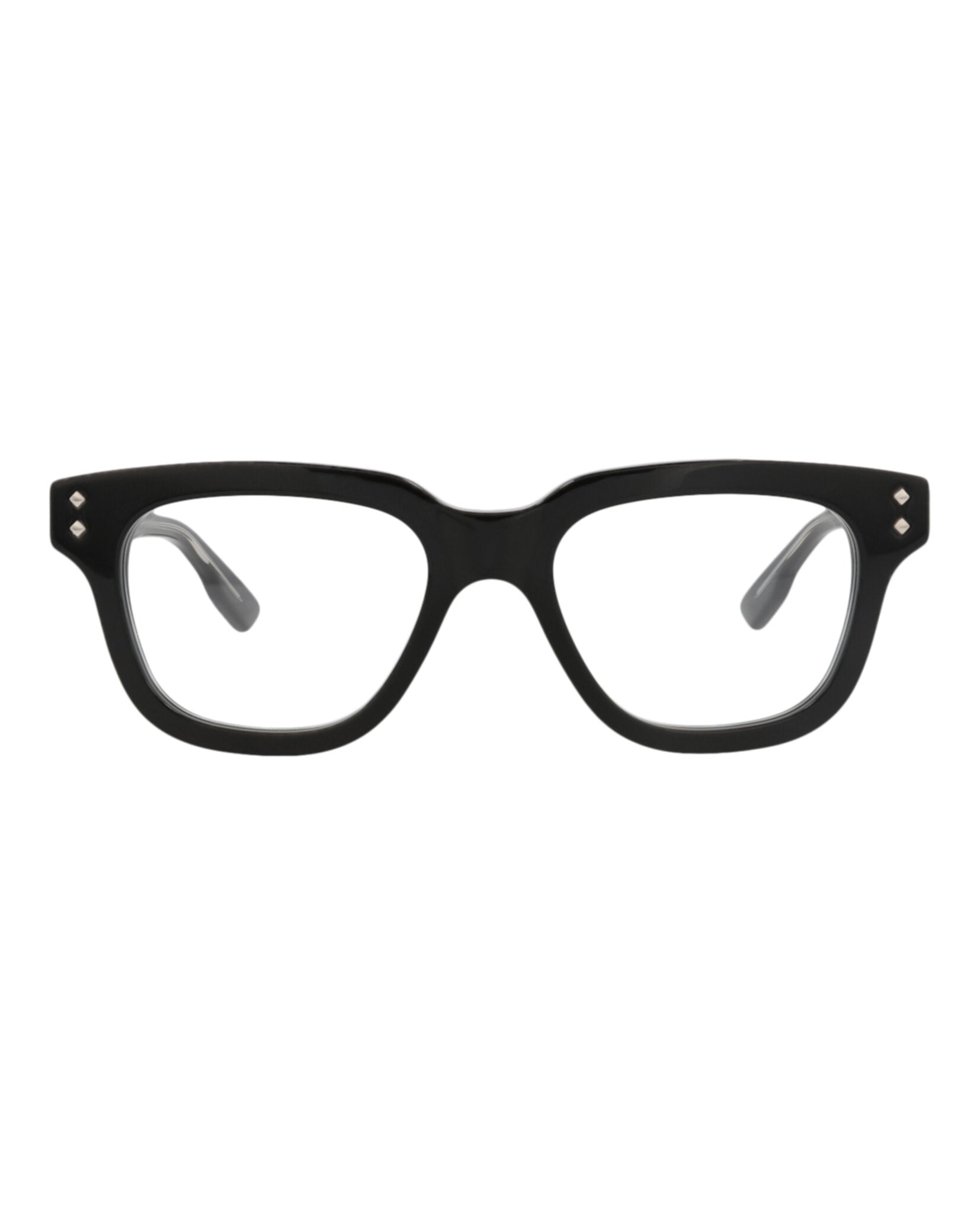 Gucci Mens Square/Rectangle Black Black Transparent Fashion Designer Eyewear