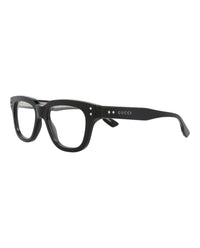 Gucci Mens Square/Rectangle Black Black Transparent Fashion Designer Eyewear